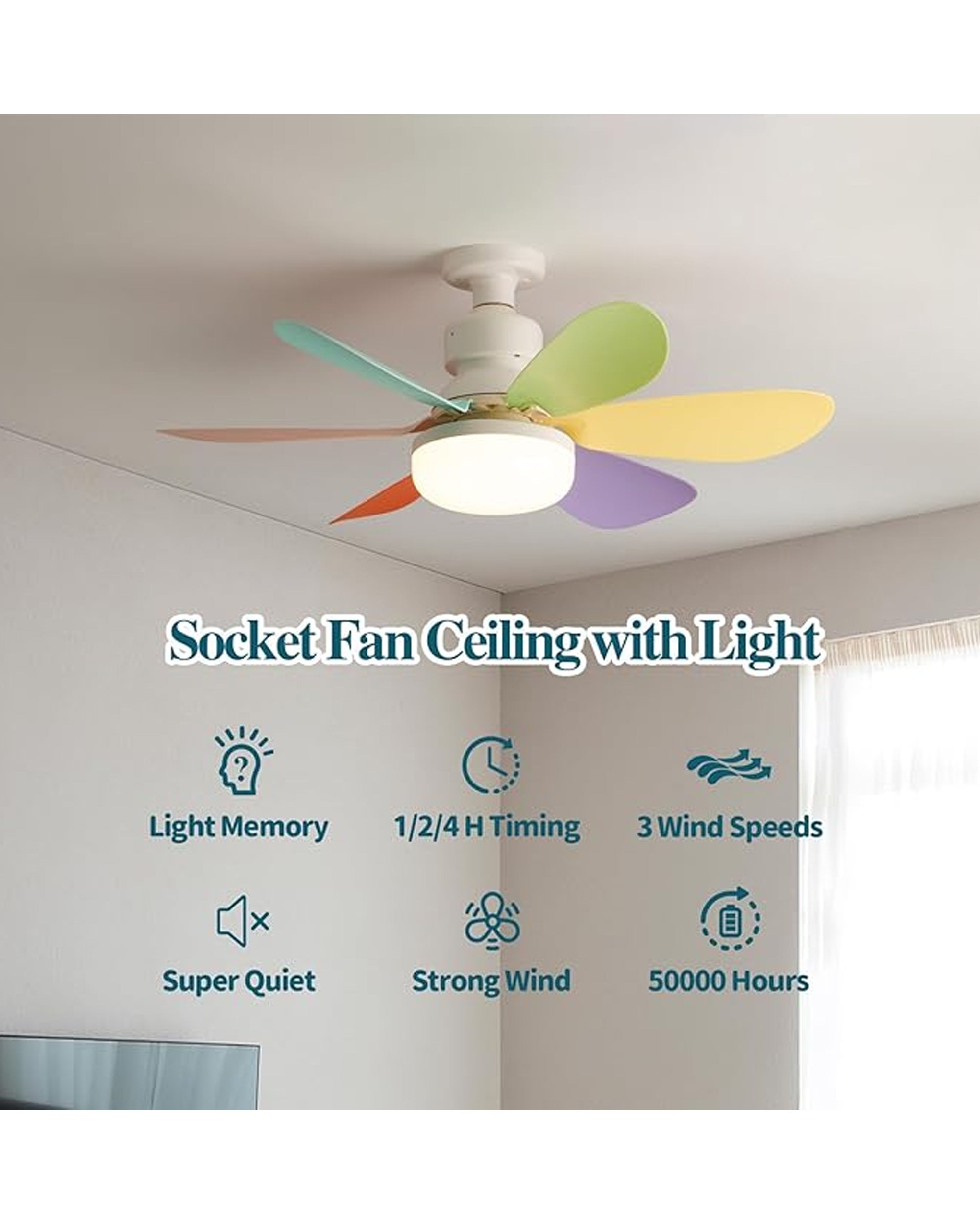 6-Blade Fan with Remote Control, Rechargeable Fan, Chase Value, Chase Value