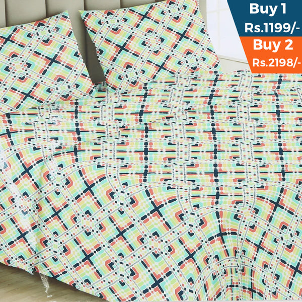 Double Bed Sheet - Y-37, Double Size Bed Sheet, Chase Value, Chase Value
