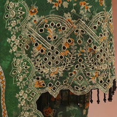 Aiza & Momina Digital Printed Chikankari Embroidered Unstitched 3Pcs Suit - 44