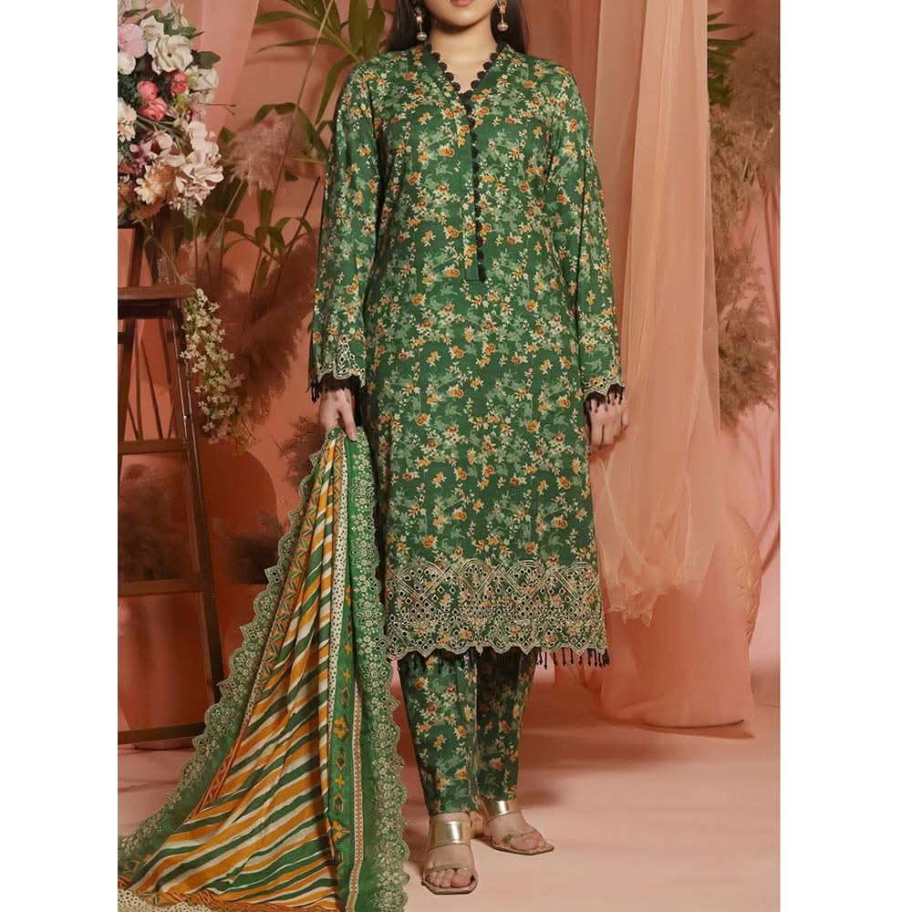 Aiza & Momina Digital Printed Chikankari Embroidered Unstitched 3Pcs Suit - 44, Women, 3Pcs Shalwar Suit, VS Textile, Chase Value
