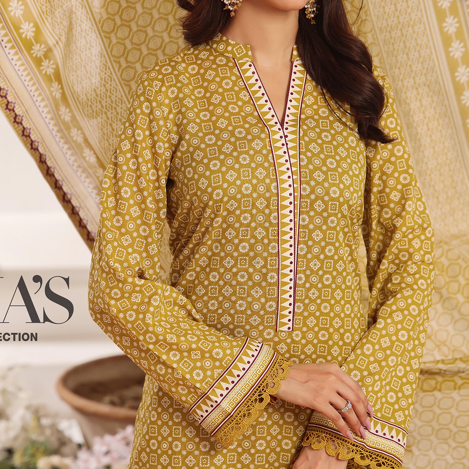 Sufinas By VS Textile Lawn Printed Unstitched 3 Pec Suit - 1144, Women, 3Pcs Shalwar Suit, VS Textile, Chase Value