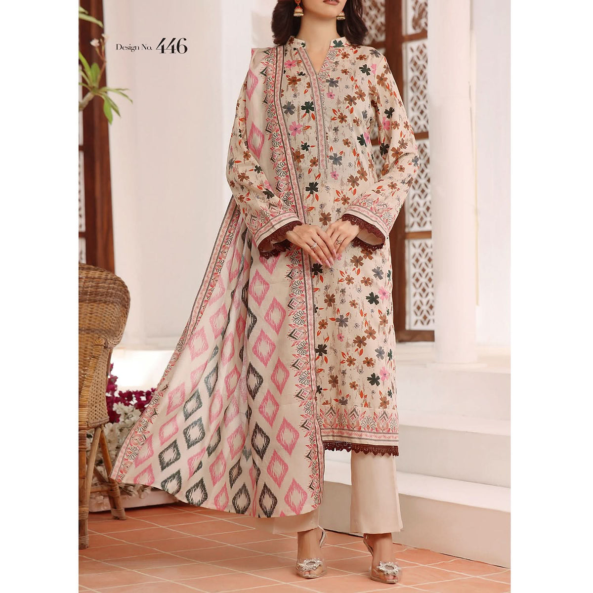 Sufinas By VS Textile Lawn Printed Unstitched 3 Pec Suit - 1146, Women, 3Pcs Shalwar Suit, VS Textile, Chase Value
