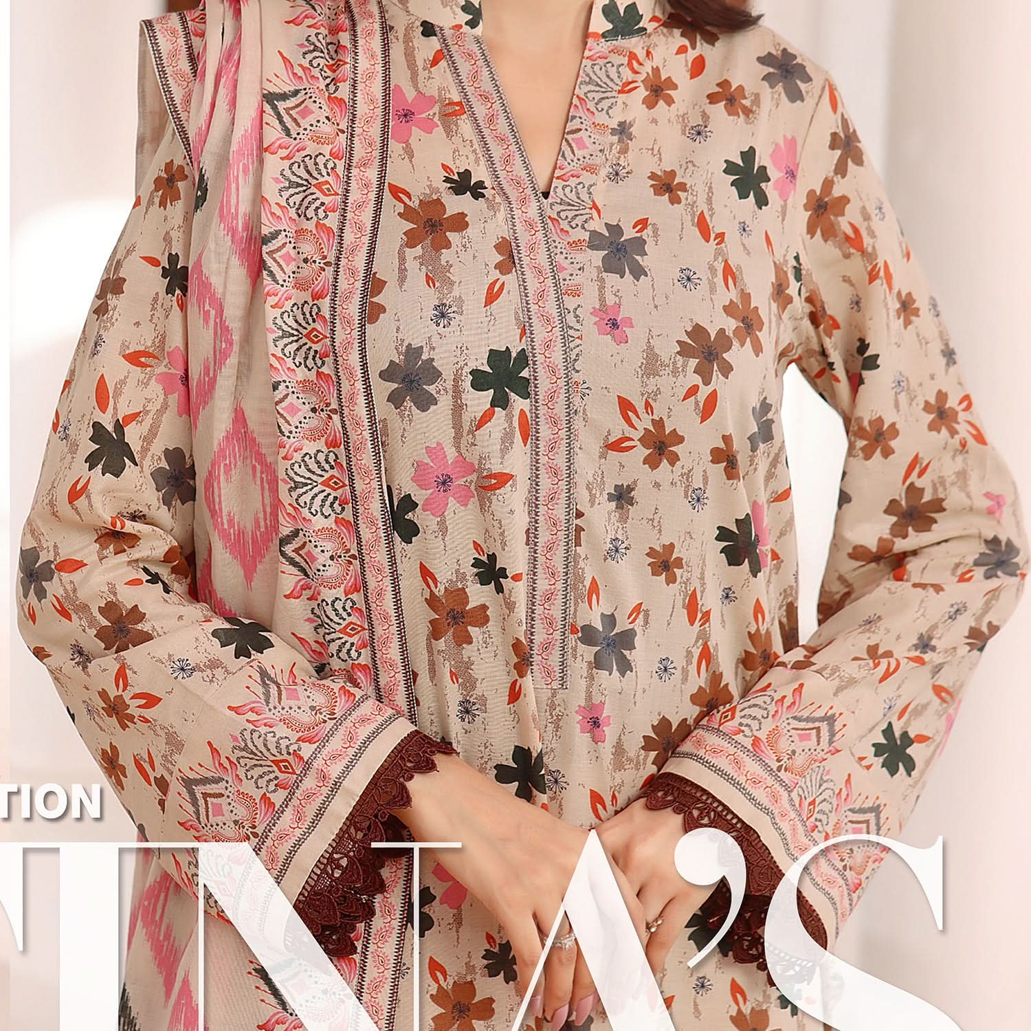 Sufinas By VS Textile Lawn Printed Unstitched 3 Pec Suit - 1146, Women, 3Pcs Shalwar Suit, VS Textile, Chase Value