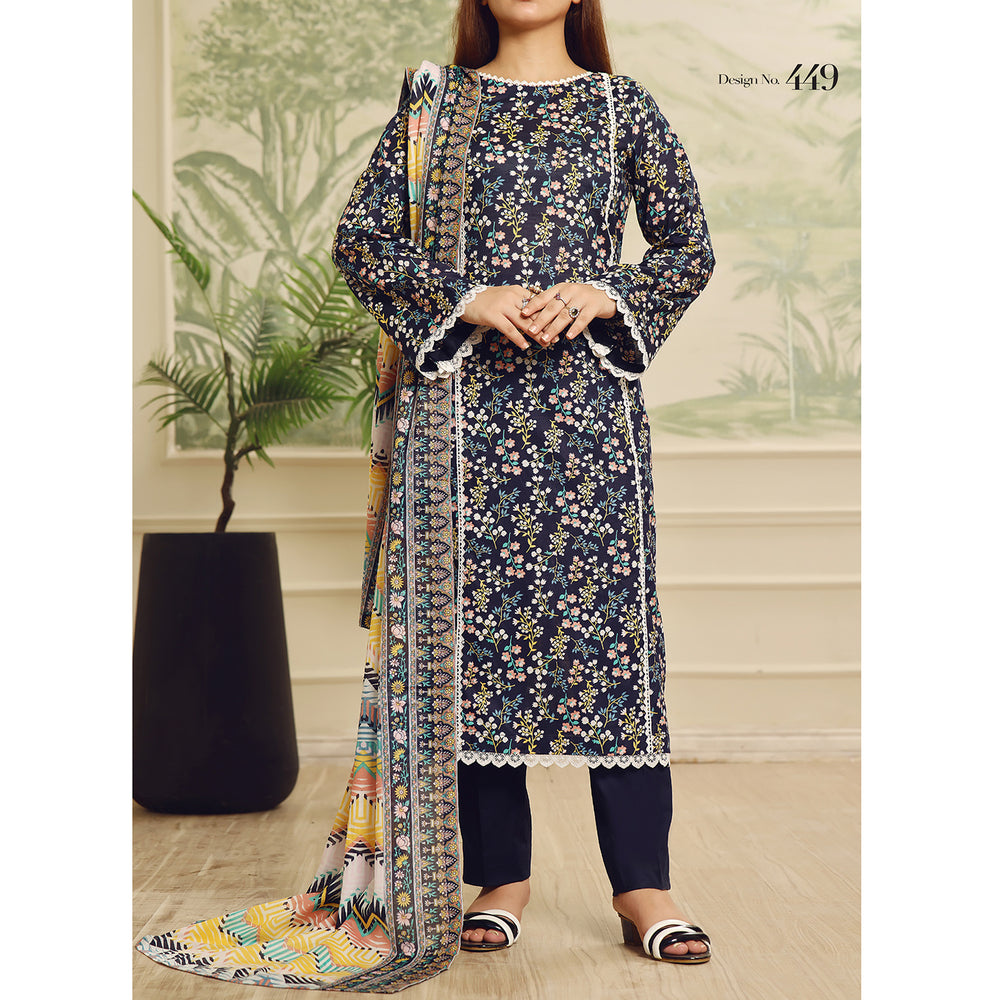 Sufinas By VS Textile Lawn Printed Unstitched 3 Pec Suit - 1149, Women, 3Pcs Shalwar Suit, VS Textile, Chase Value