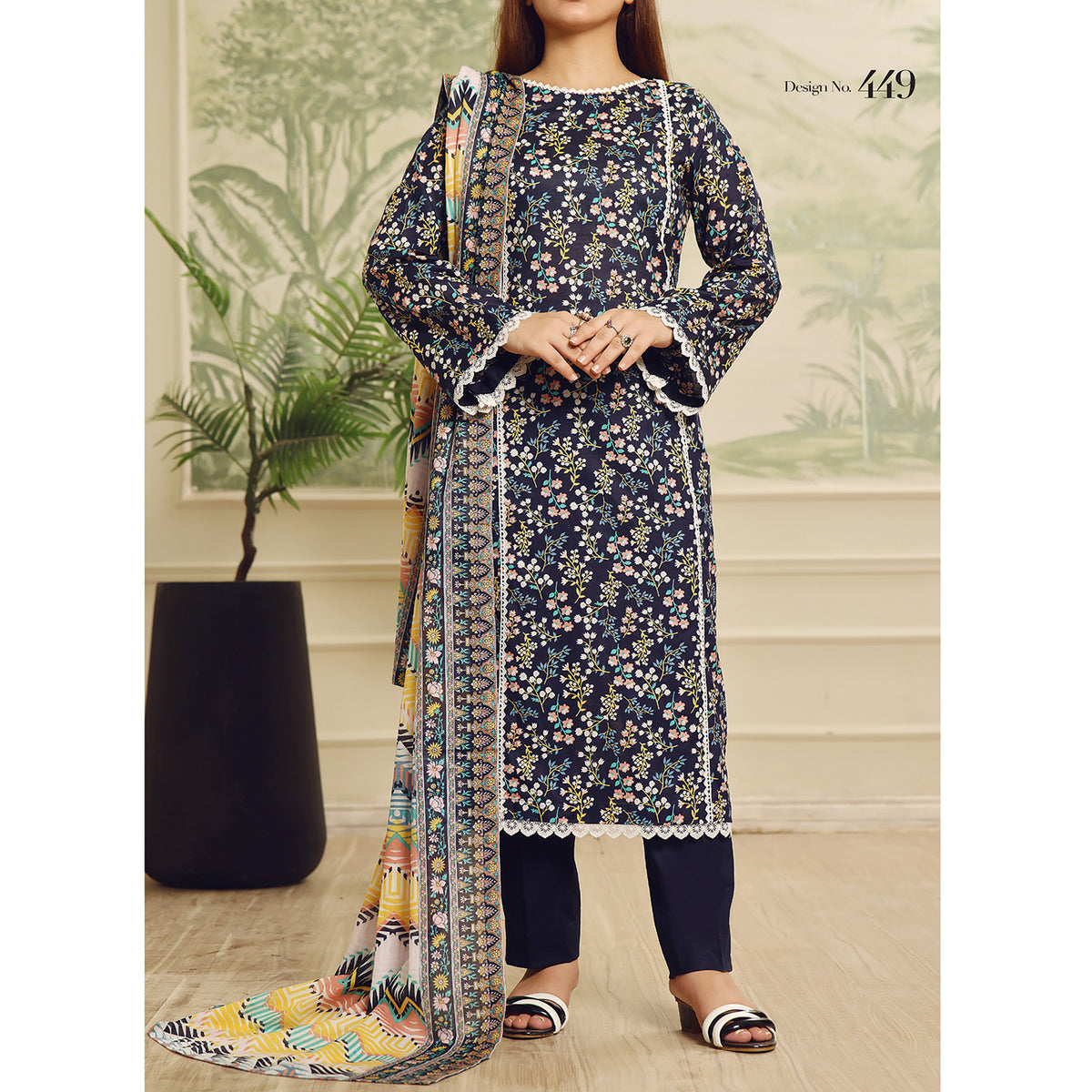 Sufinas By VS Textile Lawn Printed Unstitched 3 Pec Suit - 1149, Women, 3Pcs Shalwar Suit, VS Textile, Chase Value