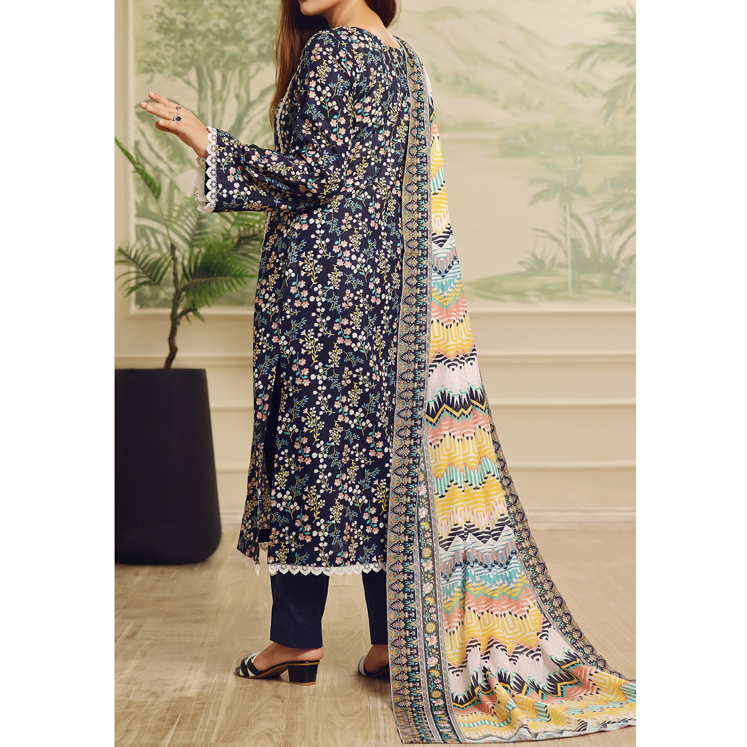 Sufinas By VS Textile Lawn Printed Unstitched 3 Pec Suit - 1149, Women, 3Pcs Shalwar Suit, VS Textile, Chase Value