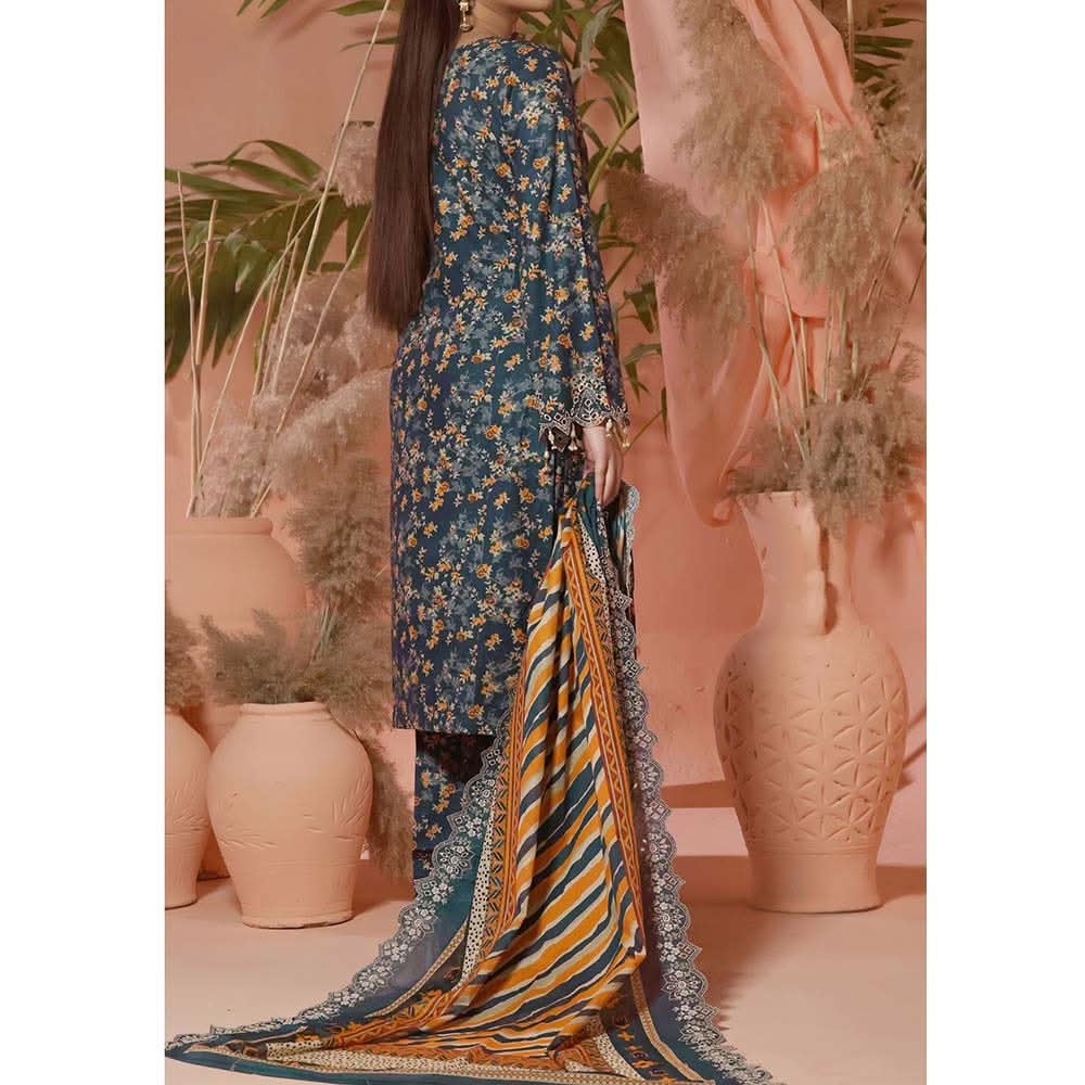 Aiza & Momina Digital Printed Chikankari Embroidered Unstitched 3Pcs Suit - 45, Women, 3Pcs Shalwar Suit, VS Textile, Chase Value