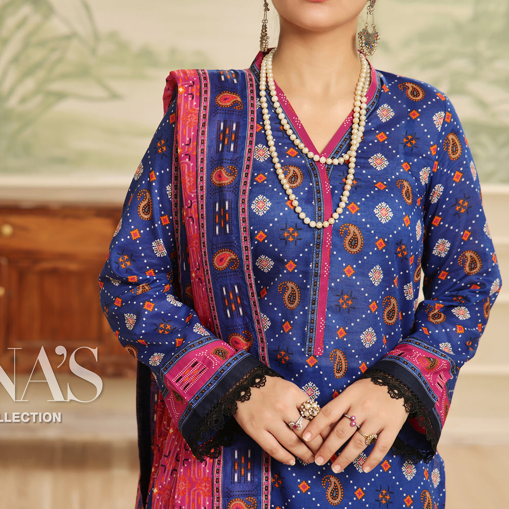 Sufinas By VS Textile Lawn Printed Unstitched 3 Pec Suit - 1151, Women, 3Pcs Shalwar Suit, VS Textile, Chase Value