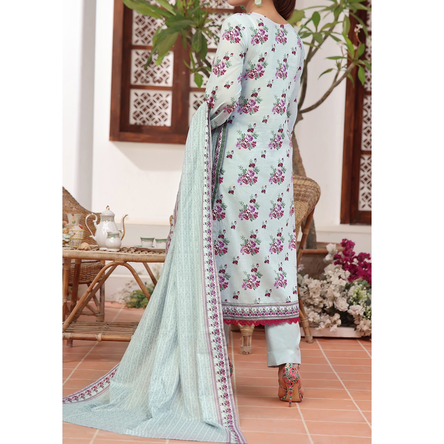Sufinas By VS Textile Lawn Printed Unstitched 3 Pec Suit - 1152, Women, 3Pcs Shalwar Suit, VS Textile, Chase Value