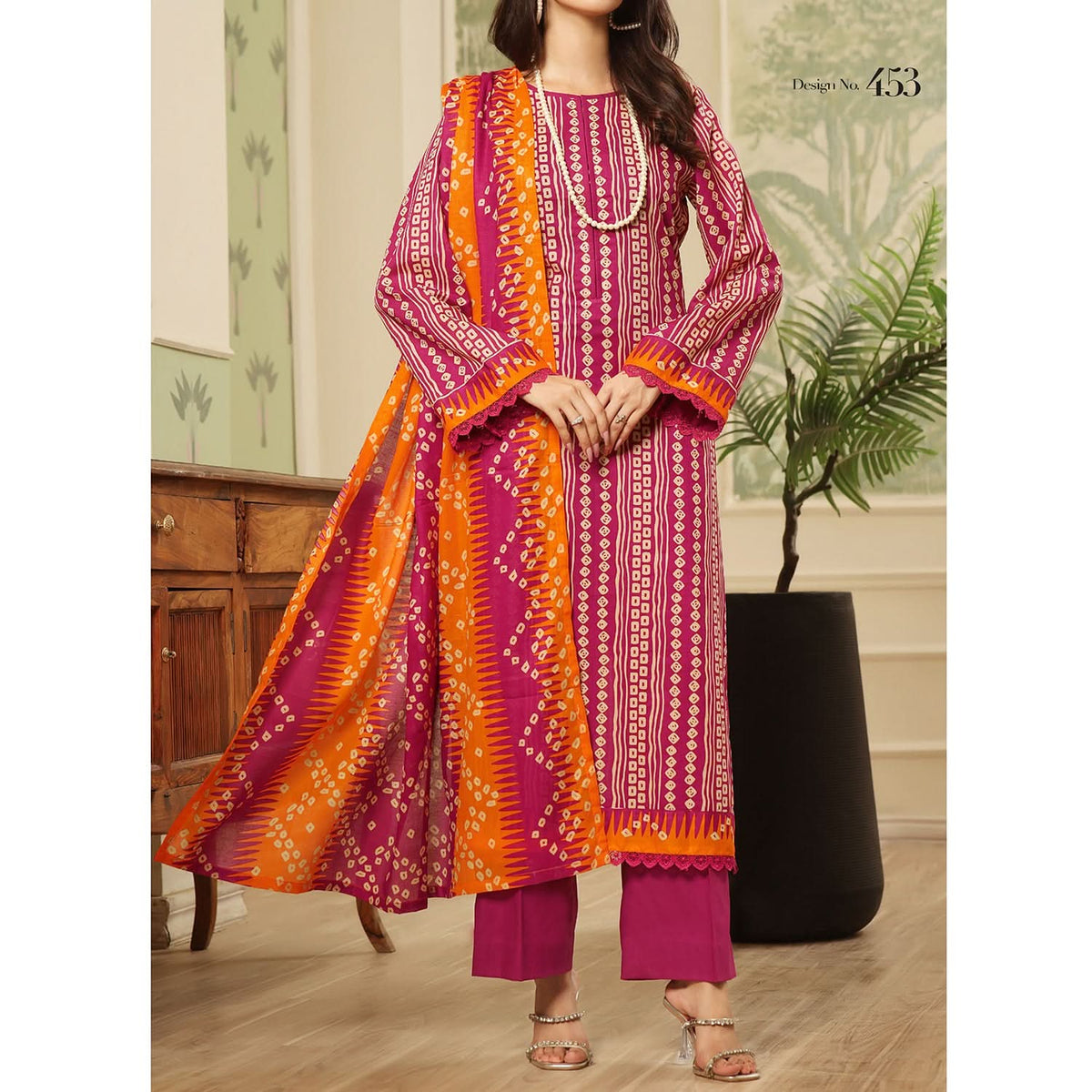 Sufinas By VS Textile Lawn Printed Unstitched 3 Pec Suit - 1153, Women, 3Pcs Shalwar Suit, VS Textile, Chase Value