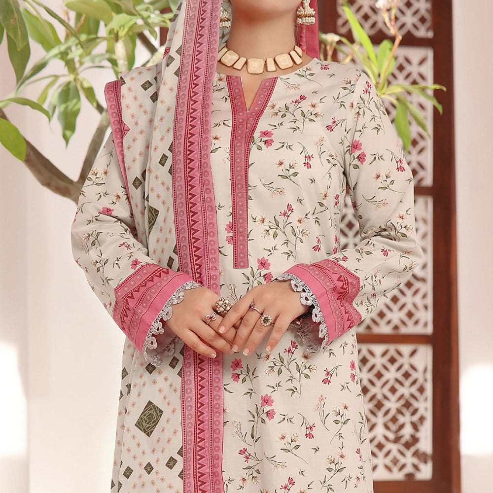 Sufinas By VS Textile Lawn Printed Unstitched 3 Pec Suit - 1154, Women, 3Pcs Shalwar Suit, VS Textile, Chase Value