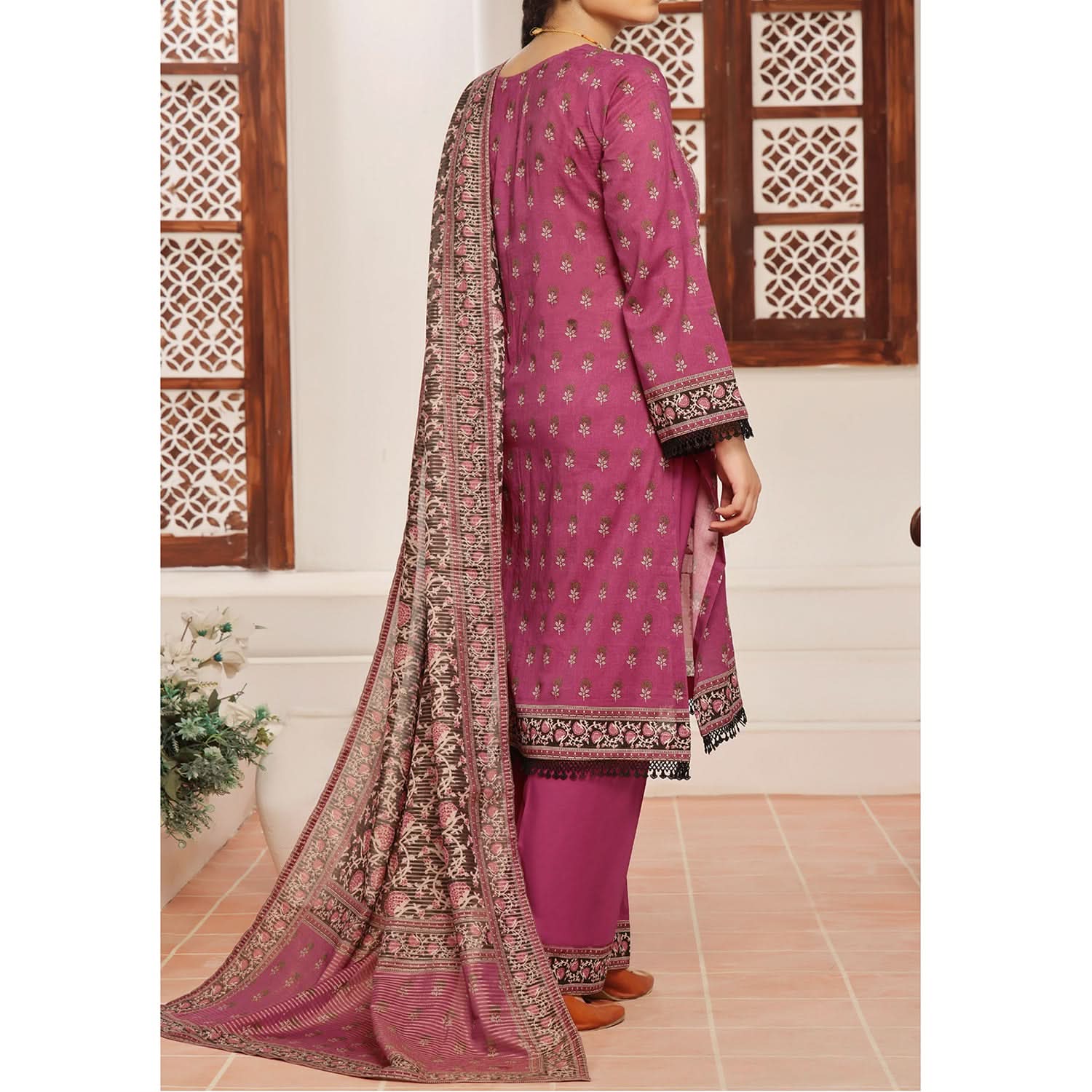 MISRI Embroidered Lawn By VS Textile 3-Piecs Unstitched Suit - 470, Women, 3Pcs Shalwar Suit, VS Textile, Chase Value