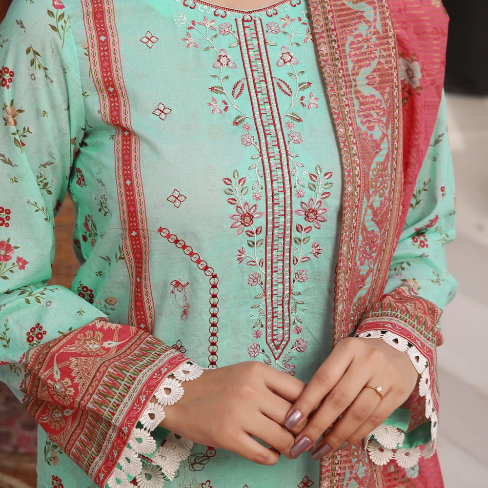 MISRI Embroidered Lawn By VS Textile 3-Piecs Unstitched Suit - 472, Women, 3Pcs Shalwar Suit, VS Textile, Chase Value