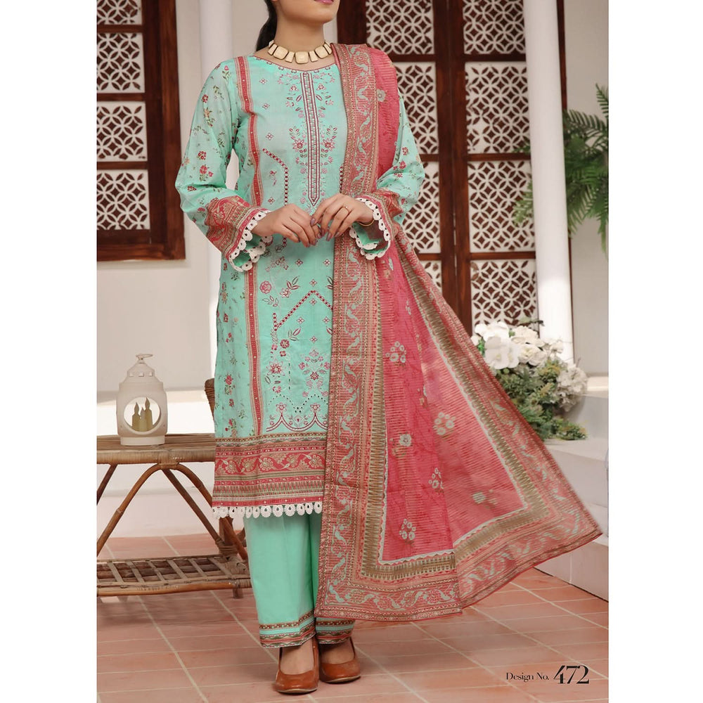 MISRI Embroidered Lawn By VS Textile 3-Piecs Unstitched Suit - 472, Women, 3Pcs Shalwar Suit, VS Textile, Chase Value