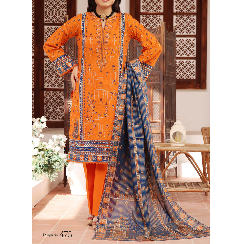MISRI Embroidered Lawn By VS Textile 3-Piecs Unstitched Suit - 475, Women, 3Pcs Shalwar Suit, VS Textile, Chase Value