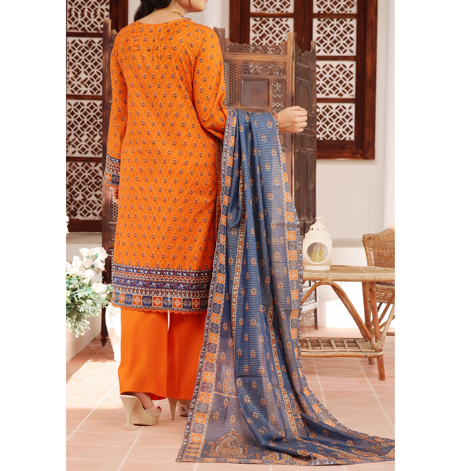 MISRI Embroidered Lawn By VS Textile 3-Piecs Unstitched Suit - 475, Women, 3Pcs Shalwar Suit, VS Textile, Chase Value
