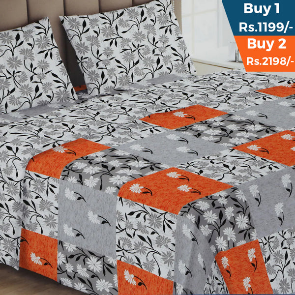 Printed Double Bed Sheet - AA8