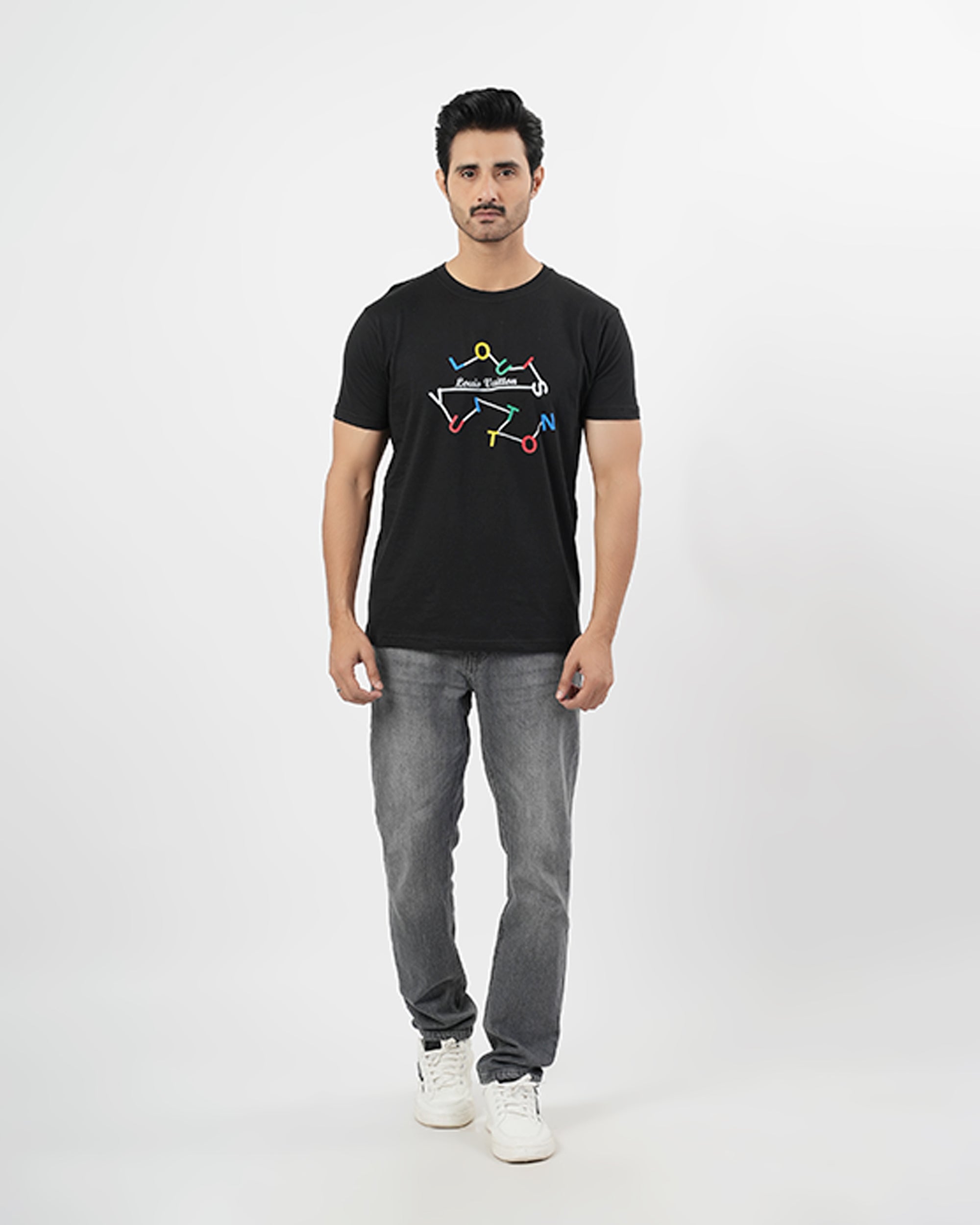 Valuables Men's Printed Half Sleeve T-Shirt - Louis Vuitton