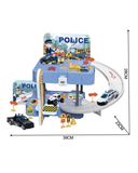 Police Parking Lot 31 Pcs with Die Cast Vehicle