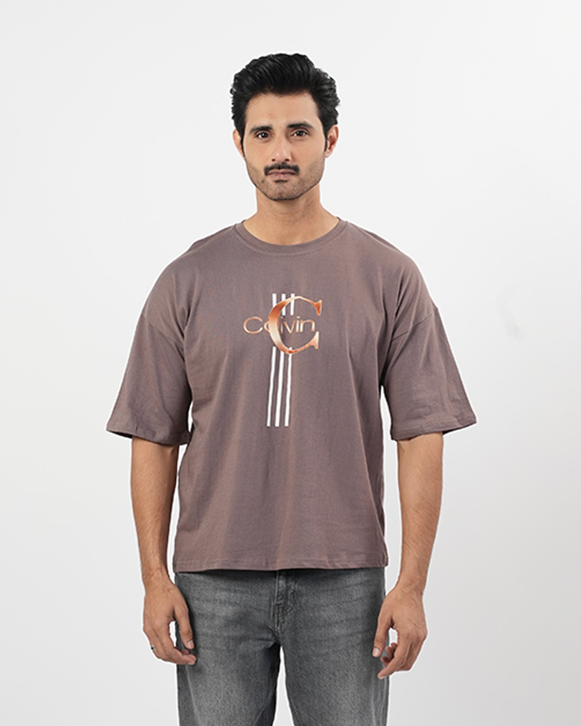 Men's Printed Drop Shoulder T-Shirt