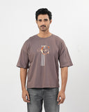 Men's Printed Drop Shoulder T-Shirt