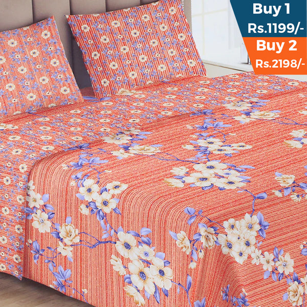 Printed Double Bed Sheet - AA3