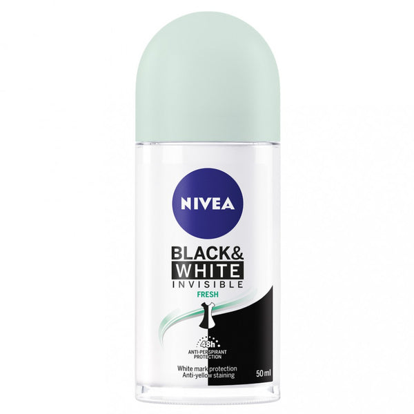 Nivea Invisible Clean Black & White Clean Roll On 50ml