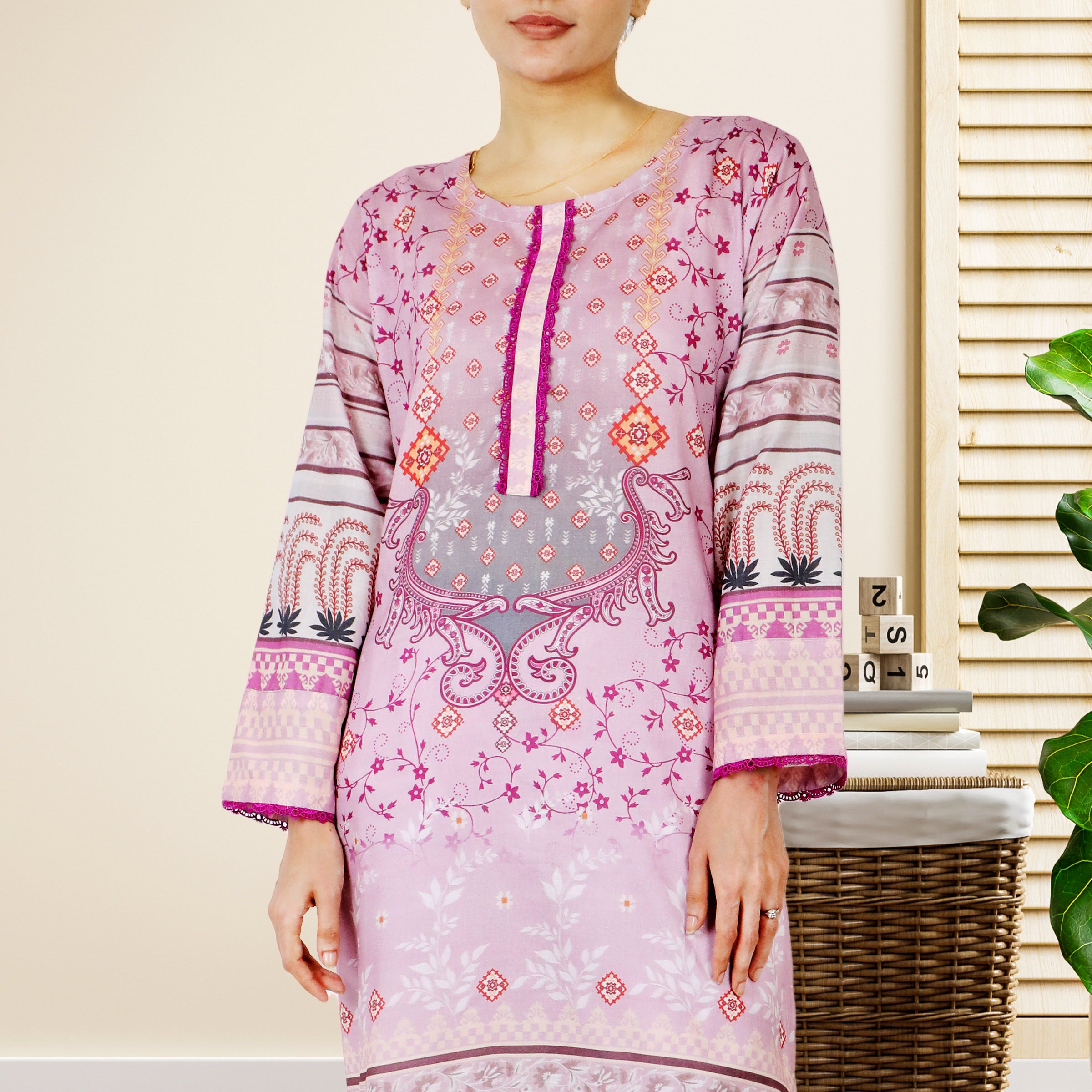 Valuable Cotton Unstitched Kurti - 5, Women, Unstitched Kurti, Chase Value, Chase Value