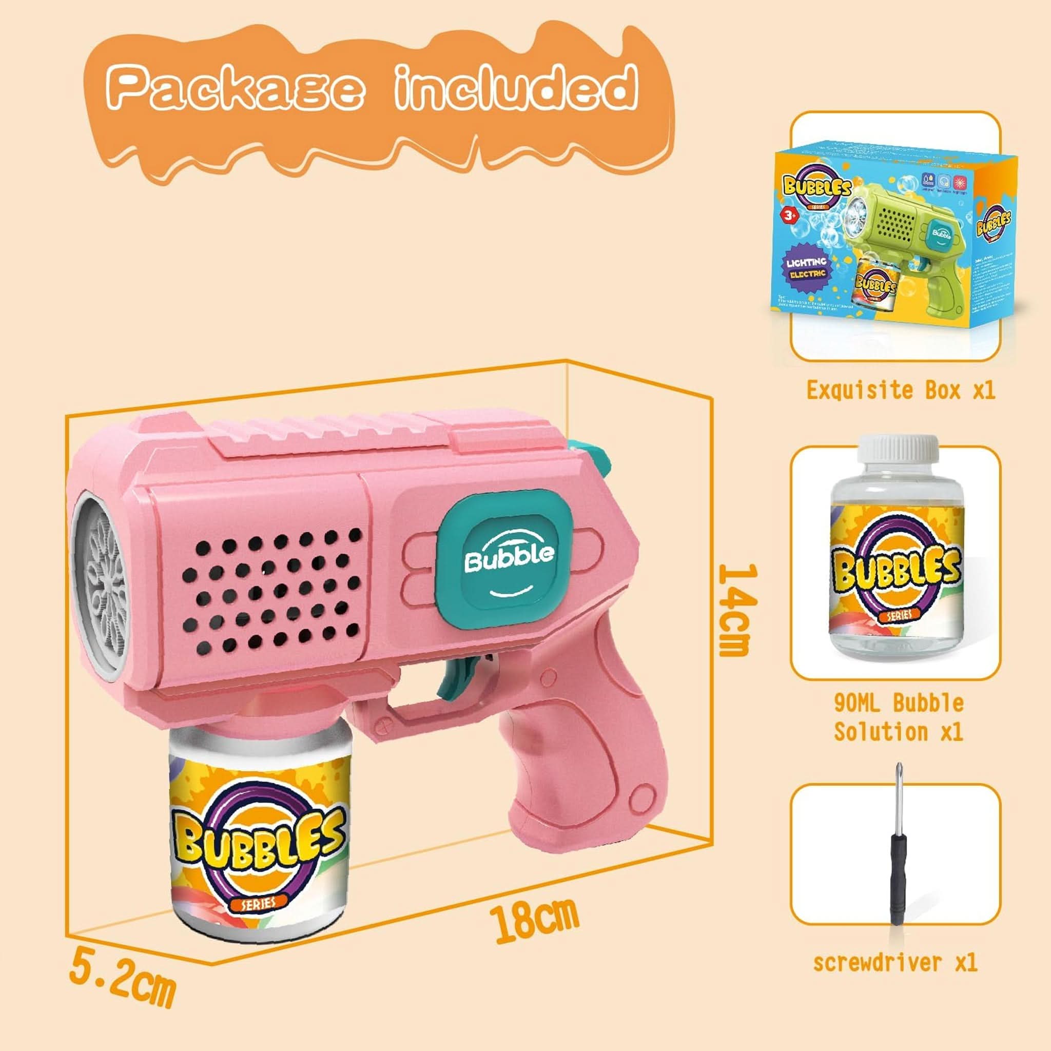 Bubble Blaster Gun Toy for Kids, Weapon Toys, Chase Value, Chase Value