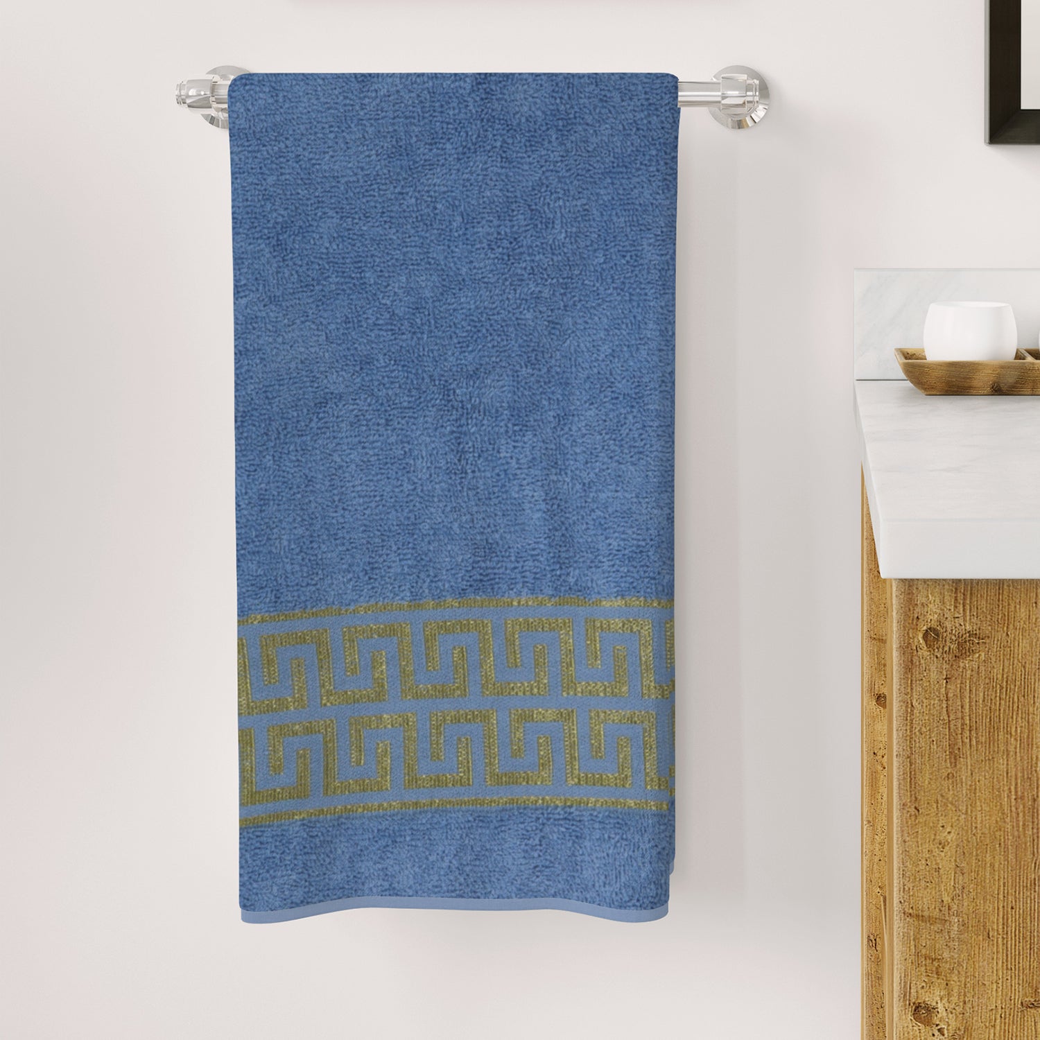 Face Towel Greek Border, Face Towels, Chase Value, Chase Value