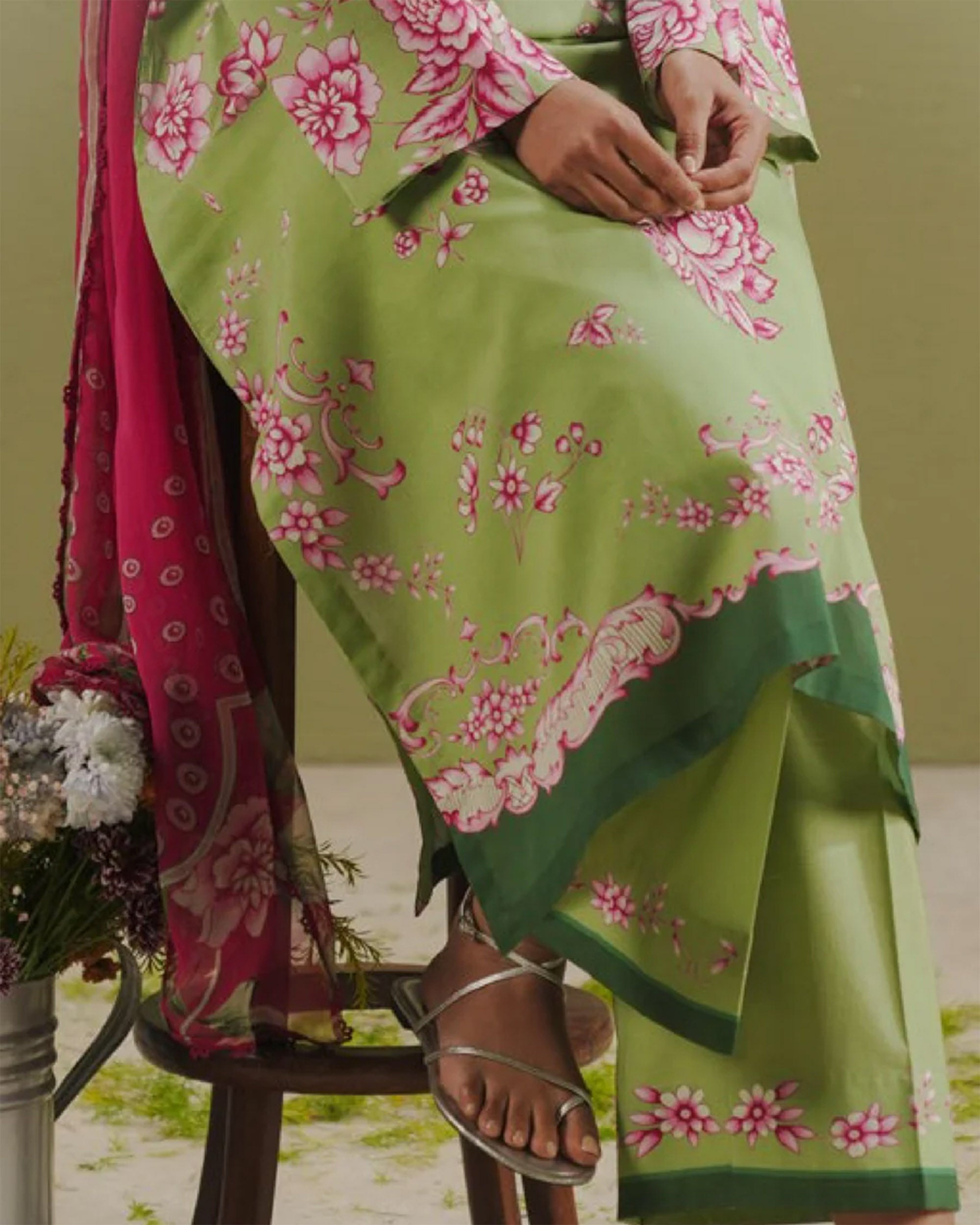 Women's Printed Suit 3-Pc - Inspired by Zara Shah Jahan - 6