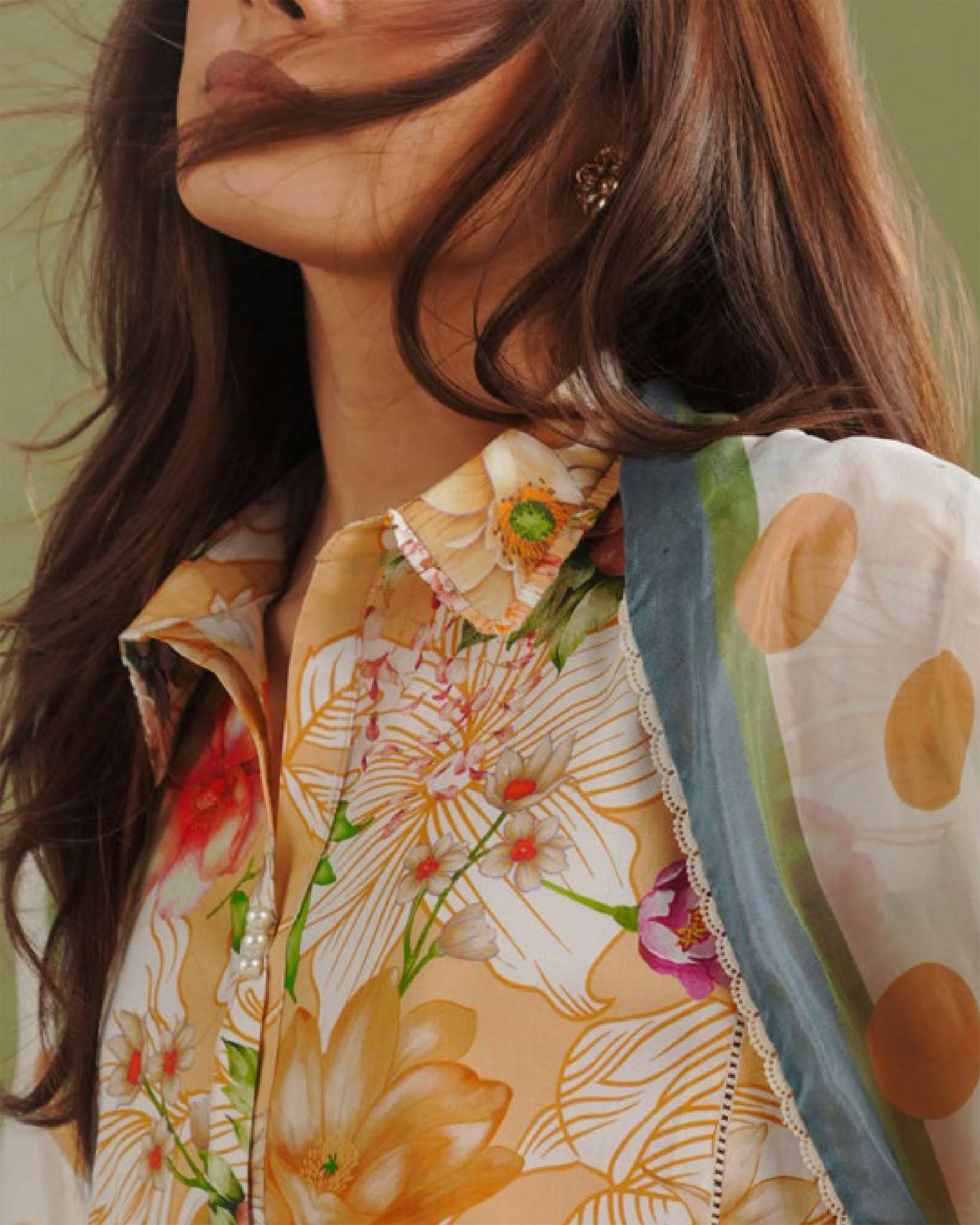 Women's Printed Suit 3-Pc - Inspired by Zara Shah Jahan - 10