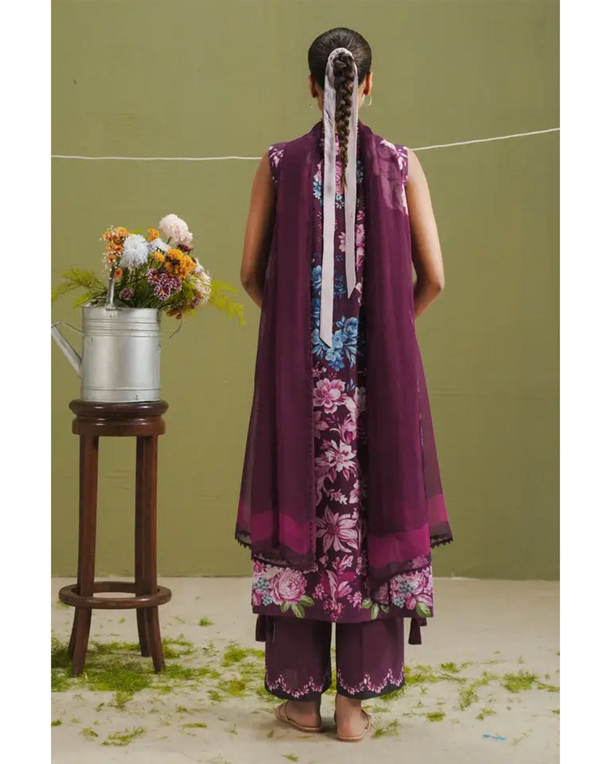 Women's Printed Suit 3-Pc - Inspired by Zara Shah Jahan - 5