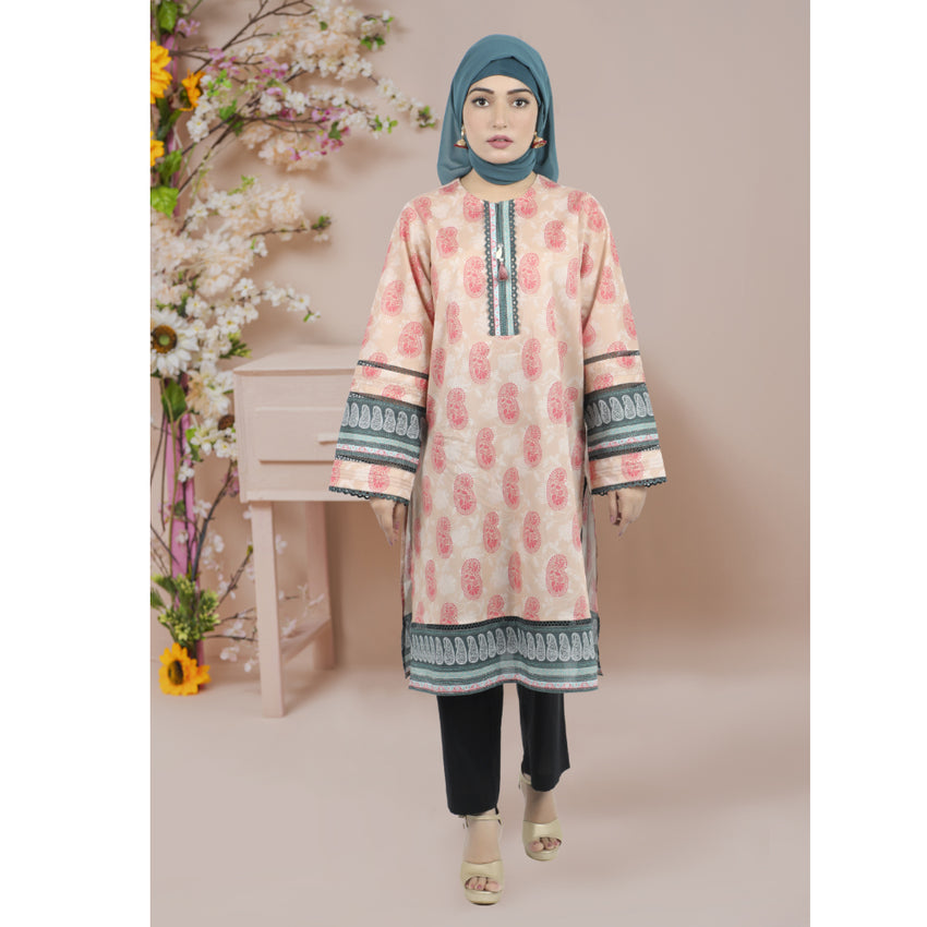 Eminent Women's Digital Printed Un-stitched Kurti - Ew24Lpus1P05