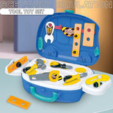 Kids Mechanic Tool Set – Pretend Play Portable Toy Toolbox - Royal Blue, Doctor & Other Sets, Chase Value, Chase Value