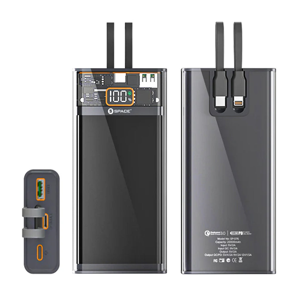 Space SP076 20000mAh Power Bank, Power Bank, Space, Chase Value