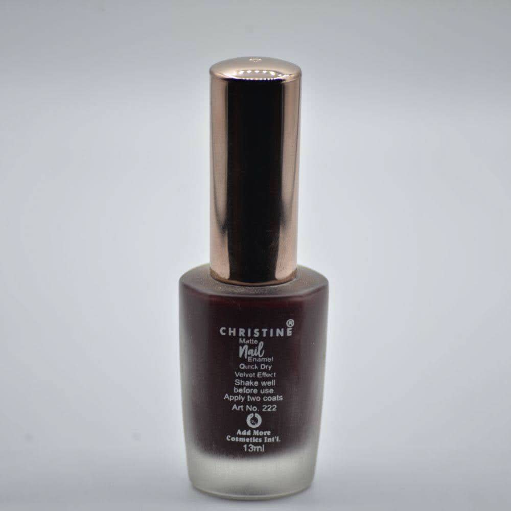 Christine Matte Nail Enamel Shade - 235, Nails, Christine, Chase Value
