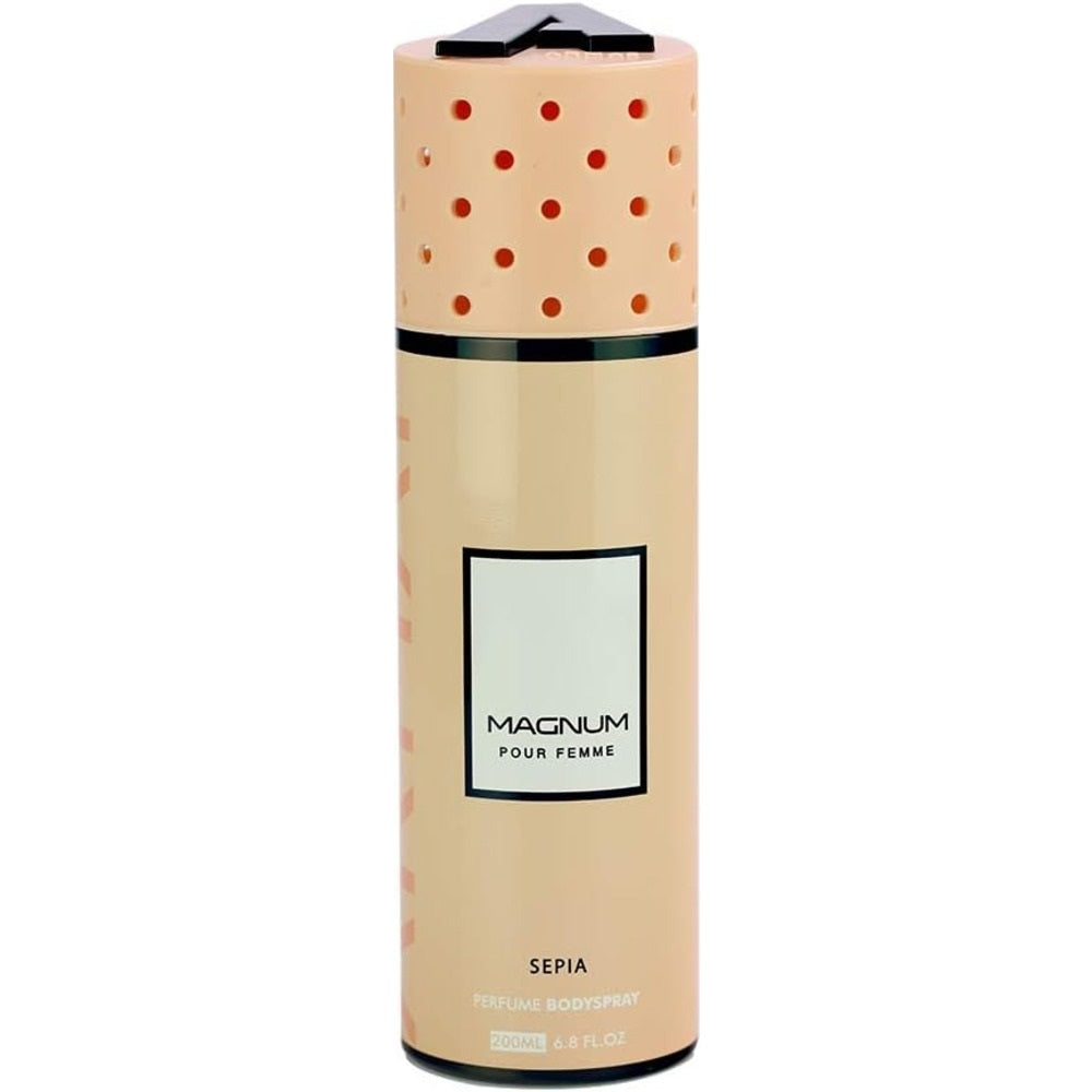 Magnum Body Spray Femme 200 Ml - Sepia Pour, Women Body Spray & Mist, Magnum, Chase Value