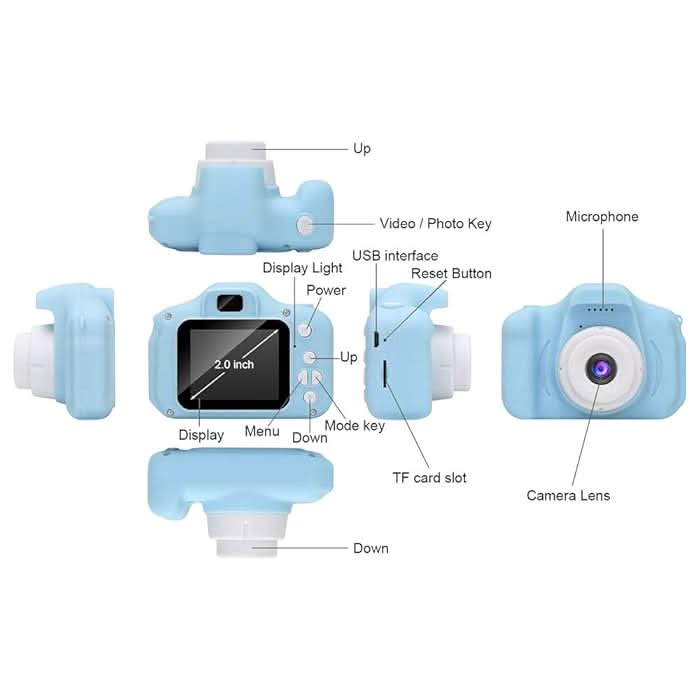 Cute Toy Camera for Kids Fun & Easy Selfie Camera with Filters and Games, Battery Operated Toys, Chase Value, Chase Value