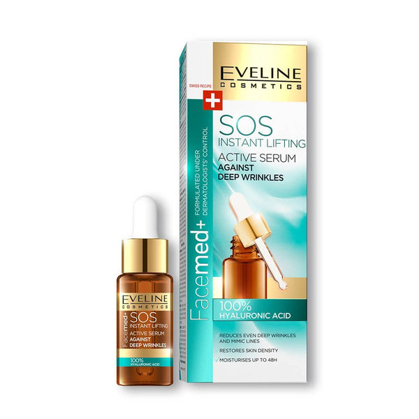 Eveline Facemed + Active Serum Against Deep Wrinkles - 18ml, Oils & Serums, Eveline, Chase Value