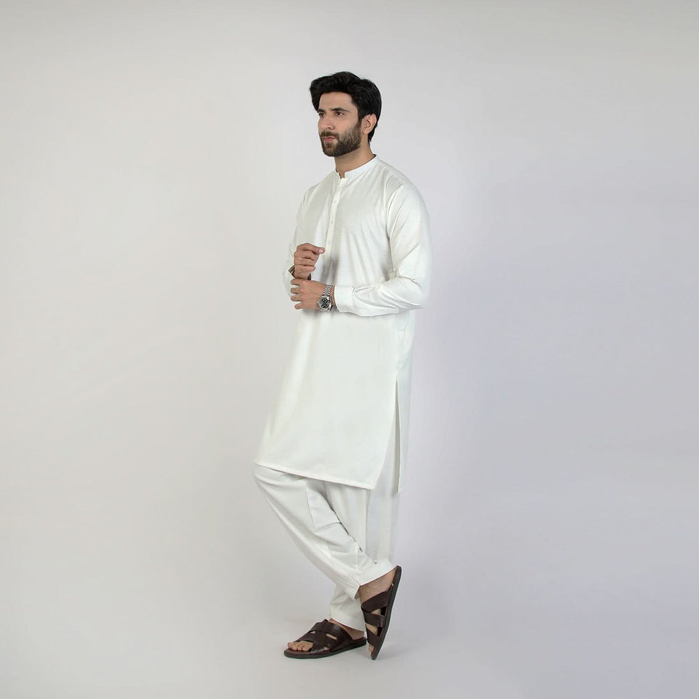 Eminent Men's Kurta Pajama Fancy Suit - White, Men's Shalwar Kameez, Eminent, Chase Value