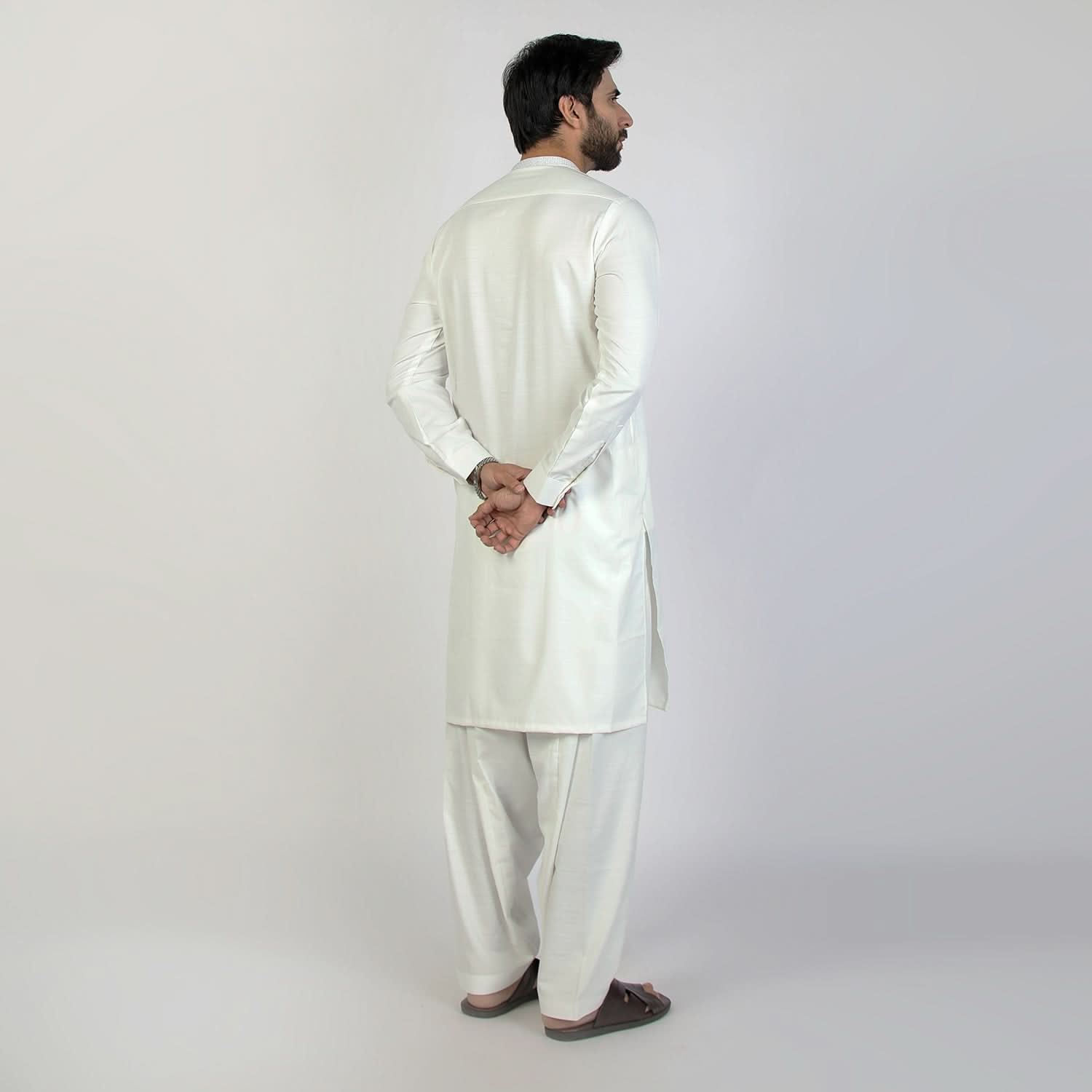 Eminent Men's Kurta Pajama Fancy Suit - White, Men's Shalwar Kameez, Eminent, Chase Value