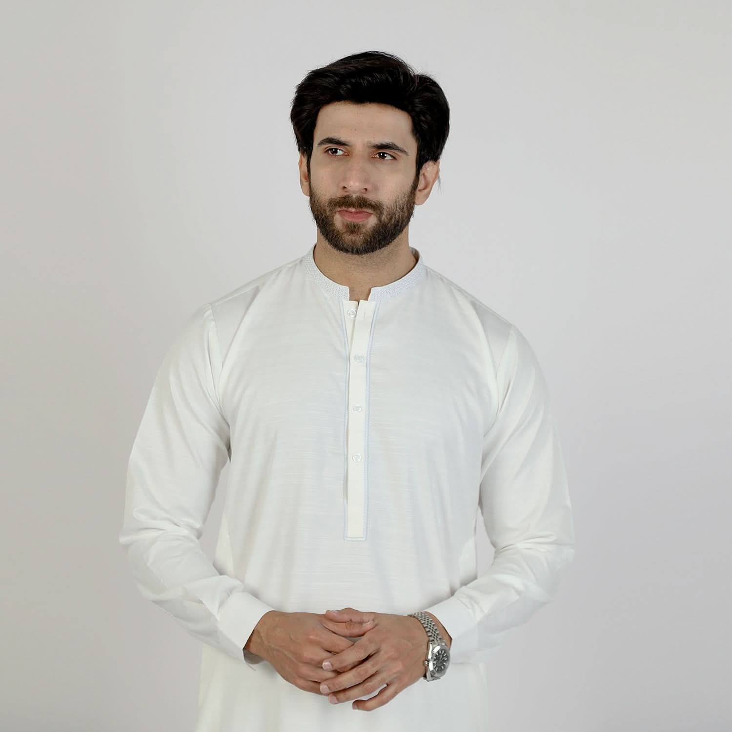 Eminent Men's Kurta Pajama Fancy Suit - White, Men's Shalwar Kameez, Eminent, Chase Value
