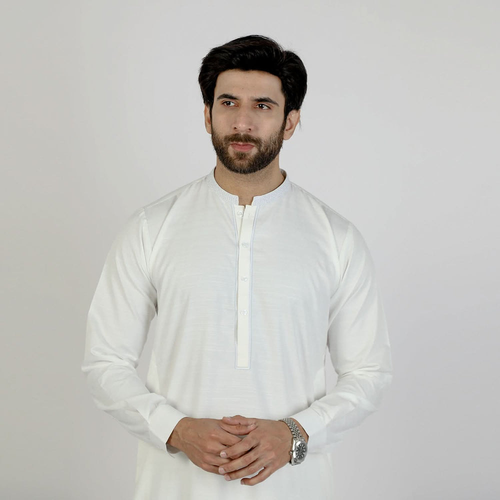 Eminent Men's Kurta Pajama Fancy Suit - White, Men's Shalwar Kameez, Eminent, Chase Value