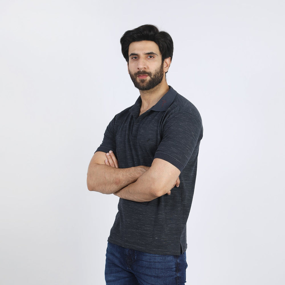 Men's Half Sleeves Polo T-Shirt - Black, Men's T-Shirts & Polos, Chase Value, Chase Value