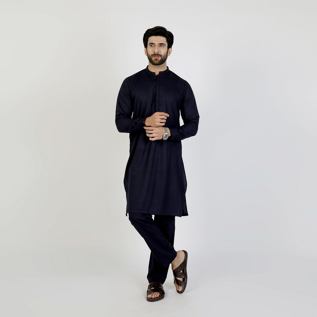 Eminent Men's Kurta Pajama Fancy Suit - Navy Blue, Men's Shalwar Kameez, Eminent, Chase Value