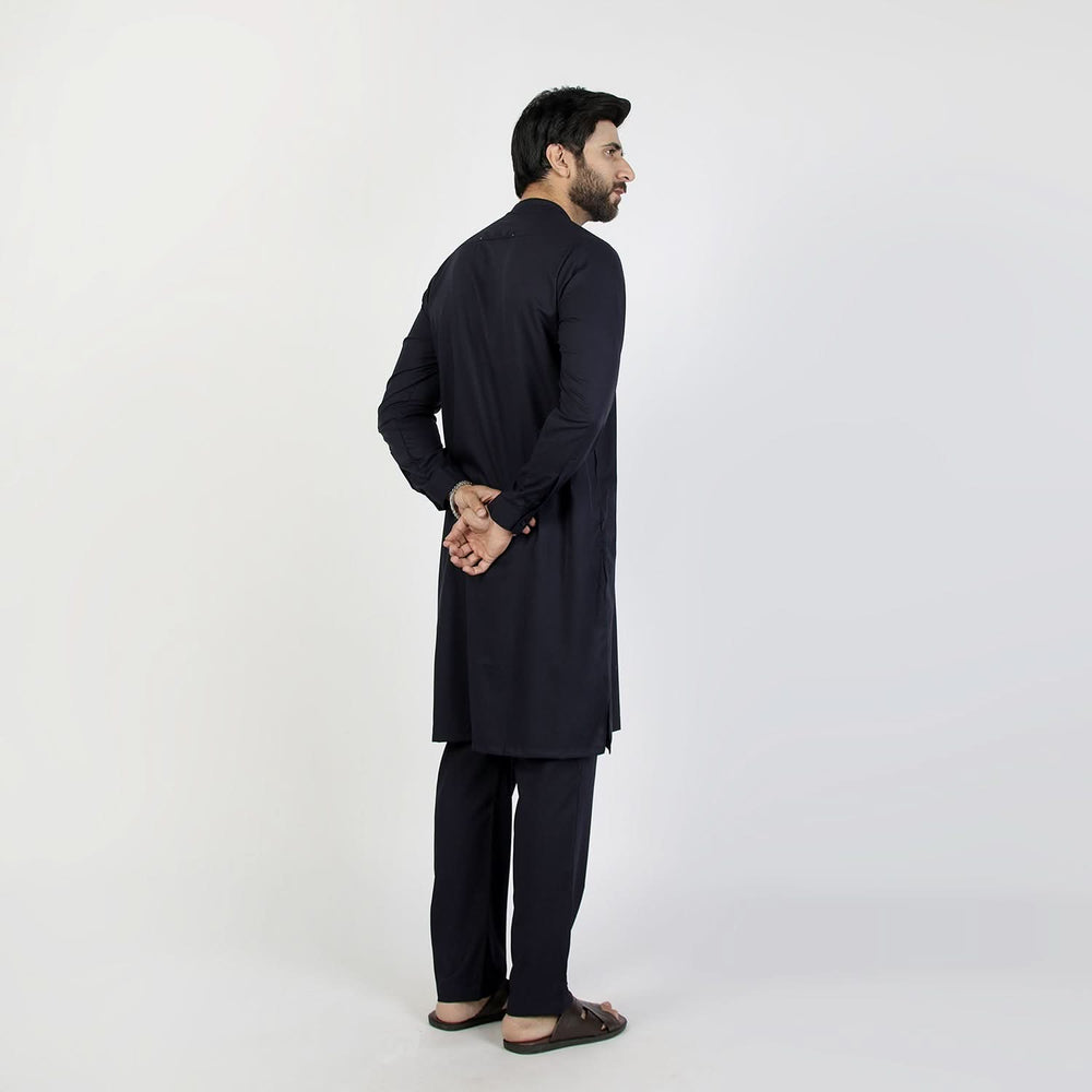 Eminent Men's Kurta Pajama Fancy Suit - Navy Blue, Men's Shalwar Kameez, Eminent, Chase Value