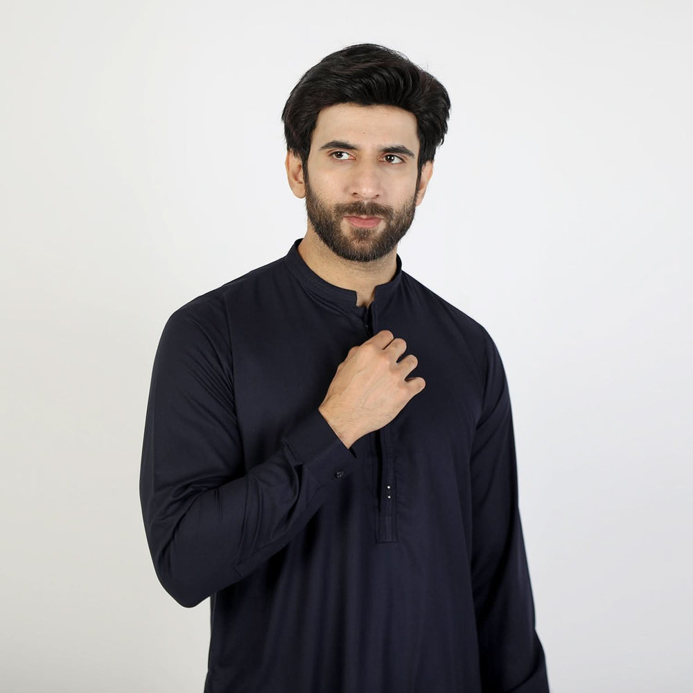 Eminent Men's Kurta Pajama Fancy Suit - Navy Blue, Men's Shalwar Kameez, Eminent, Chase Value