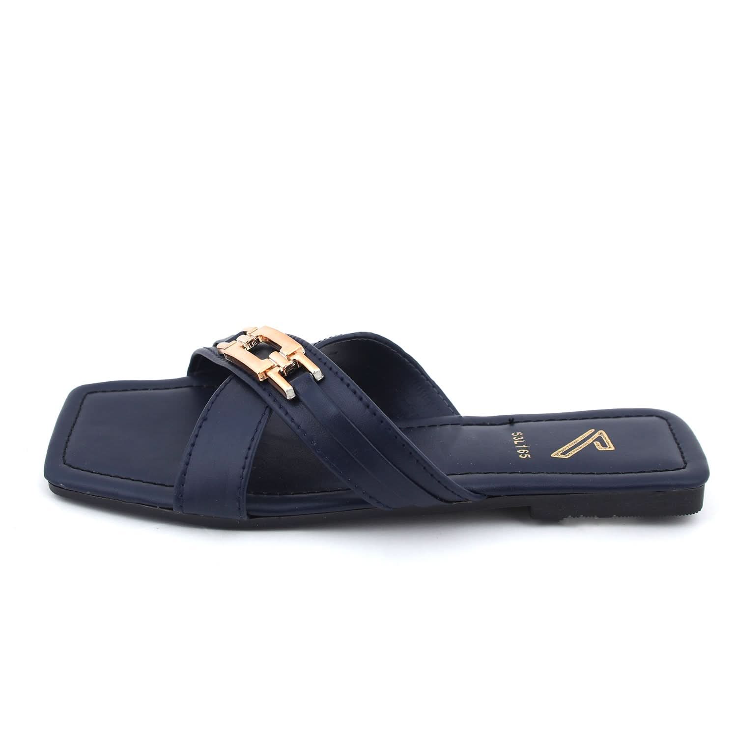 Women's Slipper - Navy Blue, Women Slippers, Chase Value, Chase Value