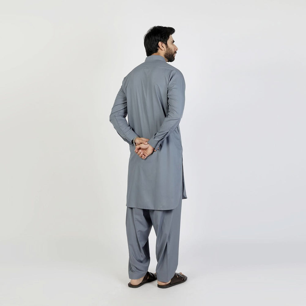 Eminent Men's Kameez Shalwar Plain Suit - Dark Grey, Men's Shalwar Kameez, Eminent, Chase Value